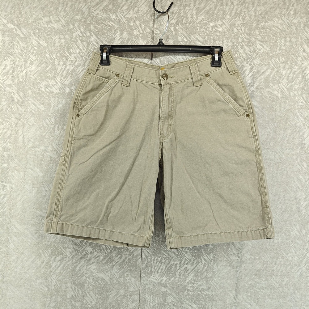 Carhartt Shorts Mens 32 Beige Tacoma Relaxed Fit Ripstop Workwear Gorpcore - Picture 1 of 12